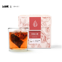 inWE 因味 茶 重瓣红玫瑰花茶袋装茶包 无硫 花草茶冷泡袋泡茶12包