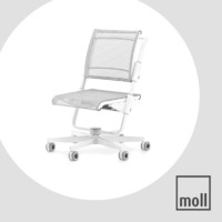 德国摩尔moll S6办公椅儿童转椅升降椅办公旋转椅 白腿