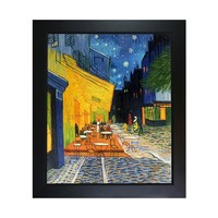 By Overstockart Cafe Terrace At Night with New Age Frame, 24.75\