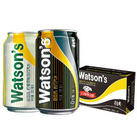 watsons 屈臣氏 蘇打汽水混合系列 買20罐黑罐送4罐檸檬草 氣泡飲料 330ml*24罐