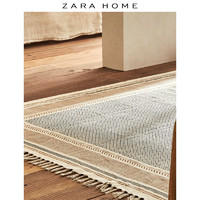 ZARA HOME Zara Home 家用客厅卧室北欧风现代色块印花流苏地毯 44108029999