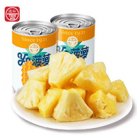 德和（TEHHO）菠萝罐头即食水果罐头休闲小吃方便速食食品云南特产390g 临期  菠萝390g*6