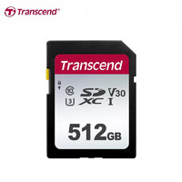 Transcend 創見 512GB SD存儲卡 C10 U3 V30 4K至尊高速版 讀速100MB/s 單反相機攝像機閃存卡 SDXC內存卡