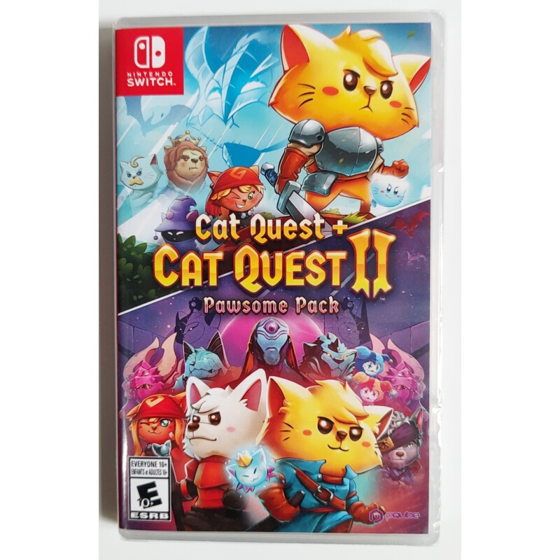 任天堂Switch 游戏卡带 猫咪斗恶龙1+2 Cat Quest 中文英文 普通版 简体中文