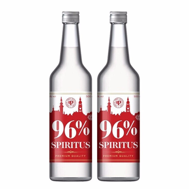 「自营配送」生命之水伏特加96度高度洋酒烈酒原装进口蒸馏酒基酒调酒可稀释 非酒精度数75度75% 生命之水500ml*2瓶