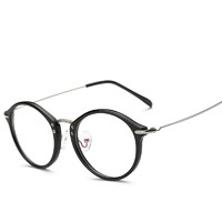 偶遇 眼镜框韩版潮复古全框近视镜架TR90超轻可爱圆形女