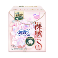 Sofy 蘇菲 裸感S貴族棉日用衛生巾250mm 12片（購8件）