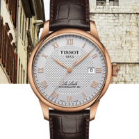 TISSOT 天梭 瑞士手表 力洛克系列腕表 皮带机械男表T006.407.36.033.00