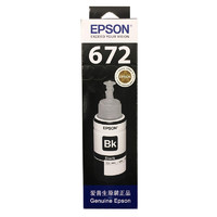 EPSON 愛普生 672系列 T6721 打印機墨水 70ml 黑色 單瓶裝