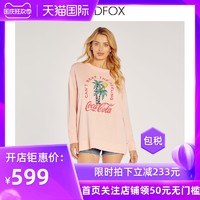 WILDFOX wildfox粉色卫衣女设计感小众秋冬美版T恤秋冬