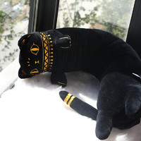大英博物馆 萌喵抱枕 呆呆的眼神—盖亚·安德森猫抱枕公仔毛绒玩具礼物 抱枕 120x18x18cm