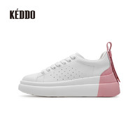 KEDDO keddo女鞋新款2021厚底时尚休闲鞋百搭潮流小白鞋透气时尚运动鞋