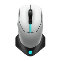 1日0点：ALIENWARE 外星人 AW610M 2.4G双模无线鼠标 16000DPI RGB 灰白