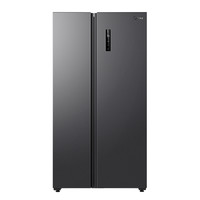 Midea 美的 一级双变频607升对开门冰箱净味抗菌家用风冷大容量