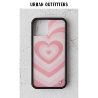 urban outfitters 复古心形苹果Iphone手机壳Wildflower橡胶保险杠边框保护壳