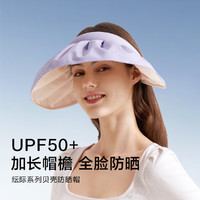 防紫外線空頂防曬帽子女帽騎行遮陽帽發箍貝殼帽