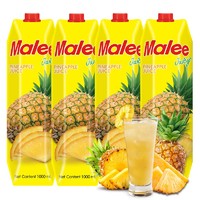 Malee 玛丽 菠萝汁饮料 1L*4瓶