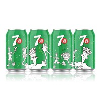 88VIP：7-Up 七喜 百事可乐7喜柠檬味汽水碳酸饮料330ml*24罐