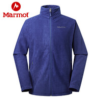 Marmot 土撥鼠 運動戶外保暖舒適彈力開衫男士抓絨衣