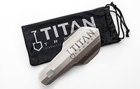 TITAN Titan GO!铲子:0.5 盎司超轻钛微型铲 | 超坚固、超轻钛背包铲