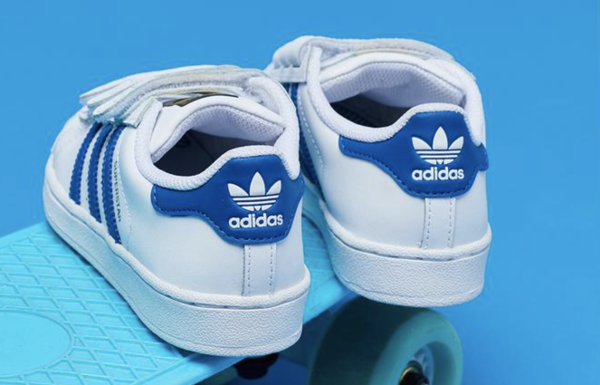童鞋_adidas 阿迪达斯 三叶草 小童魔术贴贝壳板鞋-什么值得买