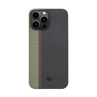 PITAKA 苹果iPhone13 Pro 凯夫拉600D浮织彩色设计手机保护壳超薄散热保护套 黑灰600D细斜纹浮织-序曲 iphone 13 Pro