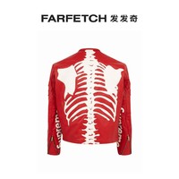 Supreme 男女通用x Vanson 骷髅图案皮质夹克FARFETCH发发奇