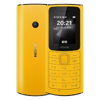 NOKIA 諾基亞 110 4G 移動聯通電信全網通4G 雙卡雙待 移動支付 學生老年手機 黃色 極速