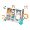 auby 澳貝 嬰幼兒童牙膠玩具手搖鈴新生兒安撫禮盒8pcs +兔子安撫巾滿月禮物