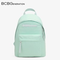 BCBGeneration 双肩包女韩版百搭尼龙大容量旅行书包电脑包女 浅绿色