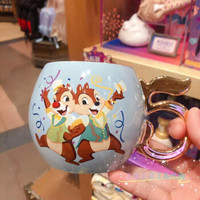 迪士尼 Disney 国内奇妙5周年米奇米妮奇奇蒂蒂陶瓷创意马克杯水杯礼物限定款 5周年奇奇蒂蒂