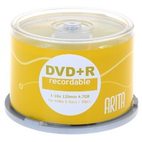 RITEK 铼德 ARITA 铼德 e时代系列 刻录碟片 DVD+R 16速 4.7G 50片/桶*1桶