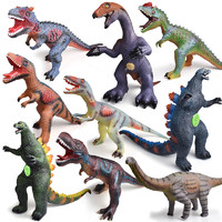 咔噜噜 巨大号仿真软胶恐龙玩具霸王龙三角龙动物模型