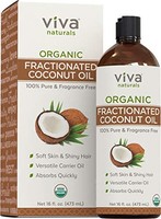 VIVA 韦沃 *分馏椰子油 - 神奇按摩油和香薰精油 - 面部保湿霜和身体油,10 盎司(约 283.5 克)