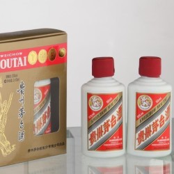 moutai茅台飞天贵州茅台酒53度酱香型白酒小礼盒装50ml2