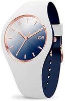 Ice-Watch - ICE duo 别致白色*蓝 - 白色女士手表带硅胶表带 - 016983（中号）