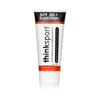 thinksport 美国进口Thinksport 户外防晒霜防晒乳 SPF50+ 177ml 温和易清洗 大包装家庭款男女通用款