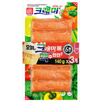 可萊美 蟹肉蟹棒韓國手撕蟹足棒低脂即食小零食蟹味棒蟹柳