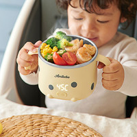 搖貝嬰兒智能恒溫碗保溫碗 兒童餐具 輔食碗