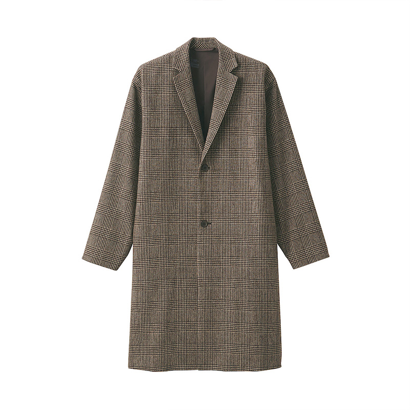 无印良品 無印良品 MUJI 男女通用 羊毛混 切斯特大衣