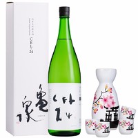 日本原装进口洋酒 归素 龟泉CEL-24纯米大吟酿清酒1.8L  清酒日本日式米酒 礼盒装 单瓶
