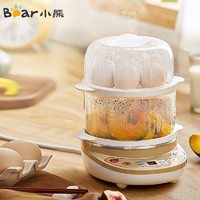 Bear 小熊 煮蛋器 家用早餐迷你机蒸蛋器自动断电微电脑预约定时双层可煮14个蛋 食品可接触材质