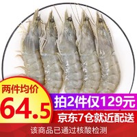 九善食 国产大虾1kg单只约13厘米大虾 基围虾 生鲜虾类 500g/盒装 20-25只 净重400g
