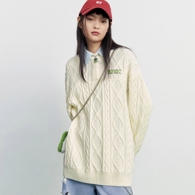 PEACEBIRD 太平鸟 AWEEB420701 女士套头针织衫