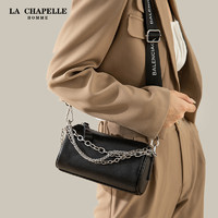 La Chapelle LA CHAPELLE HOMME拉夏貝爾寬帶時尚真皮小圓包