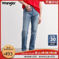 Wrangler威格21新款11MWZ修身中腰直筒牛仔裤男W21371E60K92