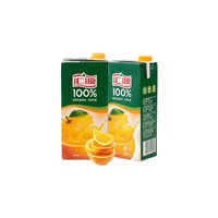 匯源 果汁1L*2盒兩聯包裝飲料橙汁桃汁蘋果汁