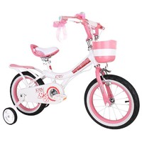 RoyalBaby 优贝 儿童自行车女孩单车脚踏车5-9岁带辅助轮珍妮公主18寸