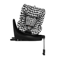 HBR 虎貝爾 安全座椅 0-12歲 黑白棋盤格（贈成長墊+防磨墊+卡槽）