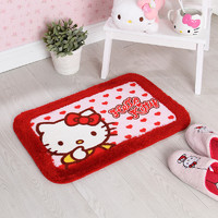 小莫月月惠多地垫 Hello Kitty系列红色 植绒猫 40*60cm